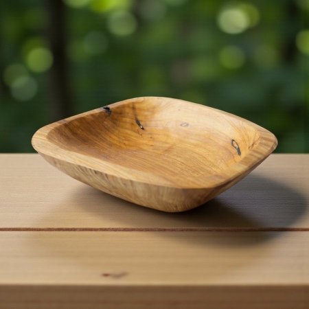 وعاء خشب هندي نحت يدوي -8