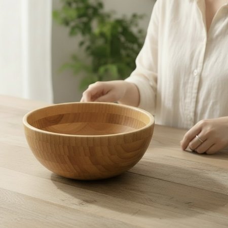 وعاء خشب مجور صغير -4