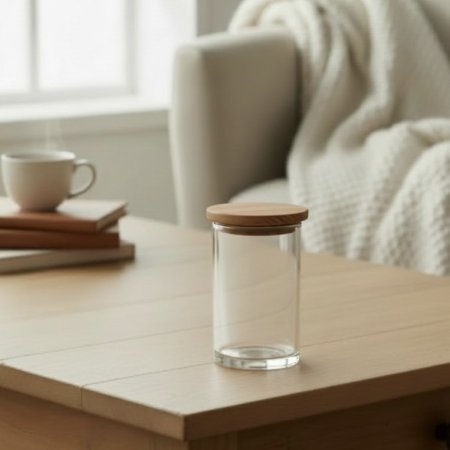 مرطبان زجاج لصب الشمع