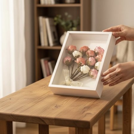 برواز عميق ابيض22/27/6.5cm