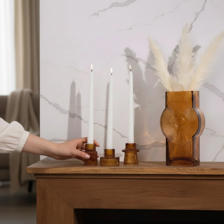 شمع ابيض-طقم12 قطعة