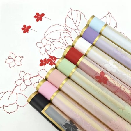 ورق هدايا نايلون-ورد مرسوم