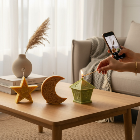 مجموعة قوالب رمضان/هلال و نجمة و فانوس