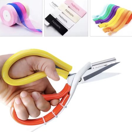 مقص قماش يدوي مع حموم