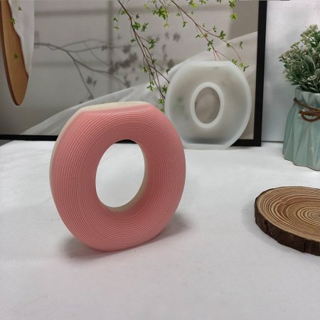 قالب سيليكون  N-75 دائري بخطوط هندسية