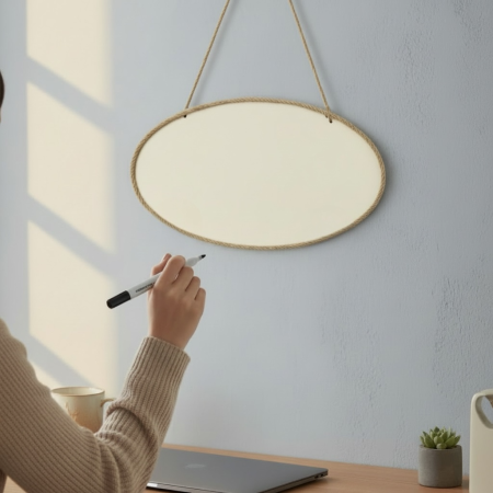 خشب بيضاوي مع خيط خيش15/30سم