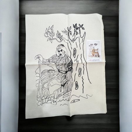 رسمة تطريز تراثية-رجل مُسن