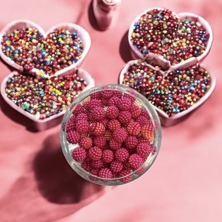 خرز التوت-تدرجات الفوشي