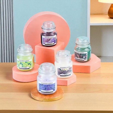 مرتبان شمع معطر جاهز