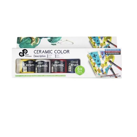 الوان سيراميك 25ml*6 Baeoque