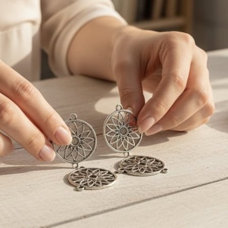 قطع معدنية للاكسسوارات-لاقطة الأحلام