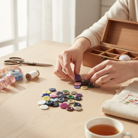 زر ملابس ملون-خرمين