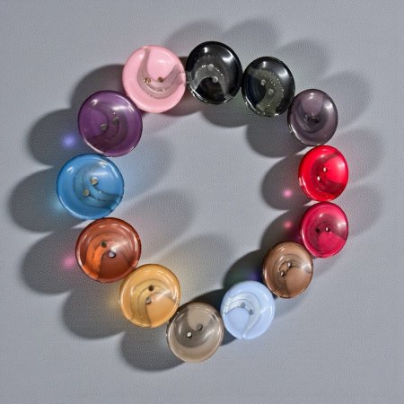 زر ملابس مموج مع برق