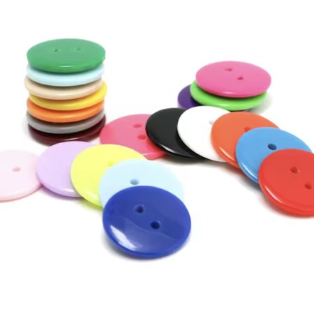 زر ملابس ملون